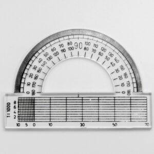 Cristal protractor 10cm